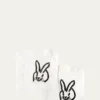 Hunt SlonemPainted Bunny Embroidered Linen Cocktail Napkins, Set of 6