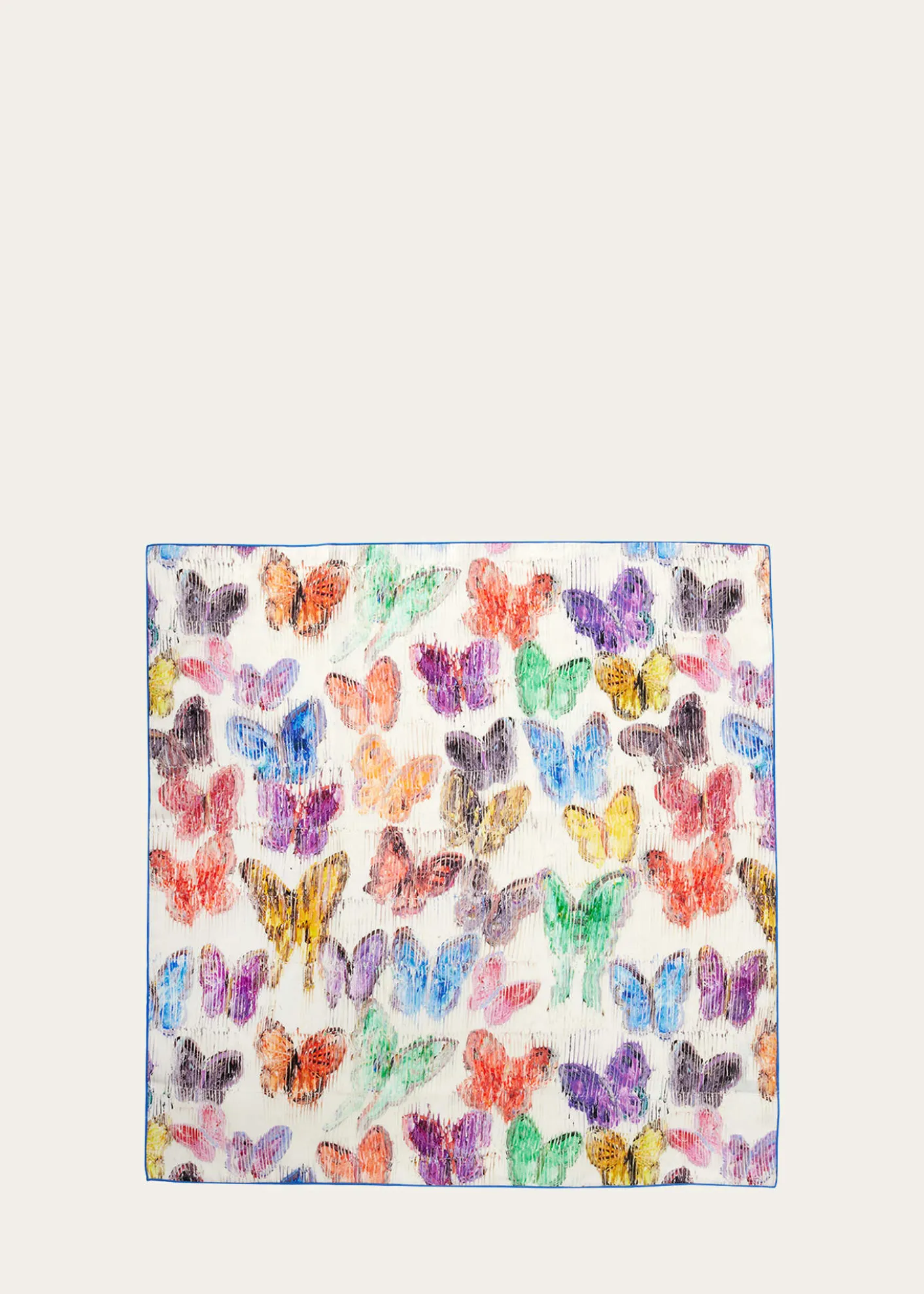 Hunt SlonemSpring Butterflies Printed Linen Dinner Napkin