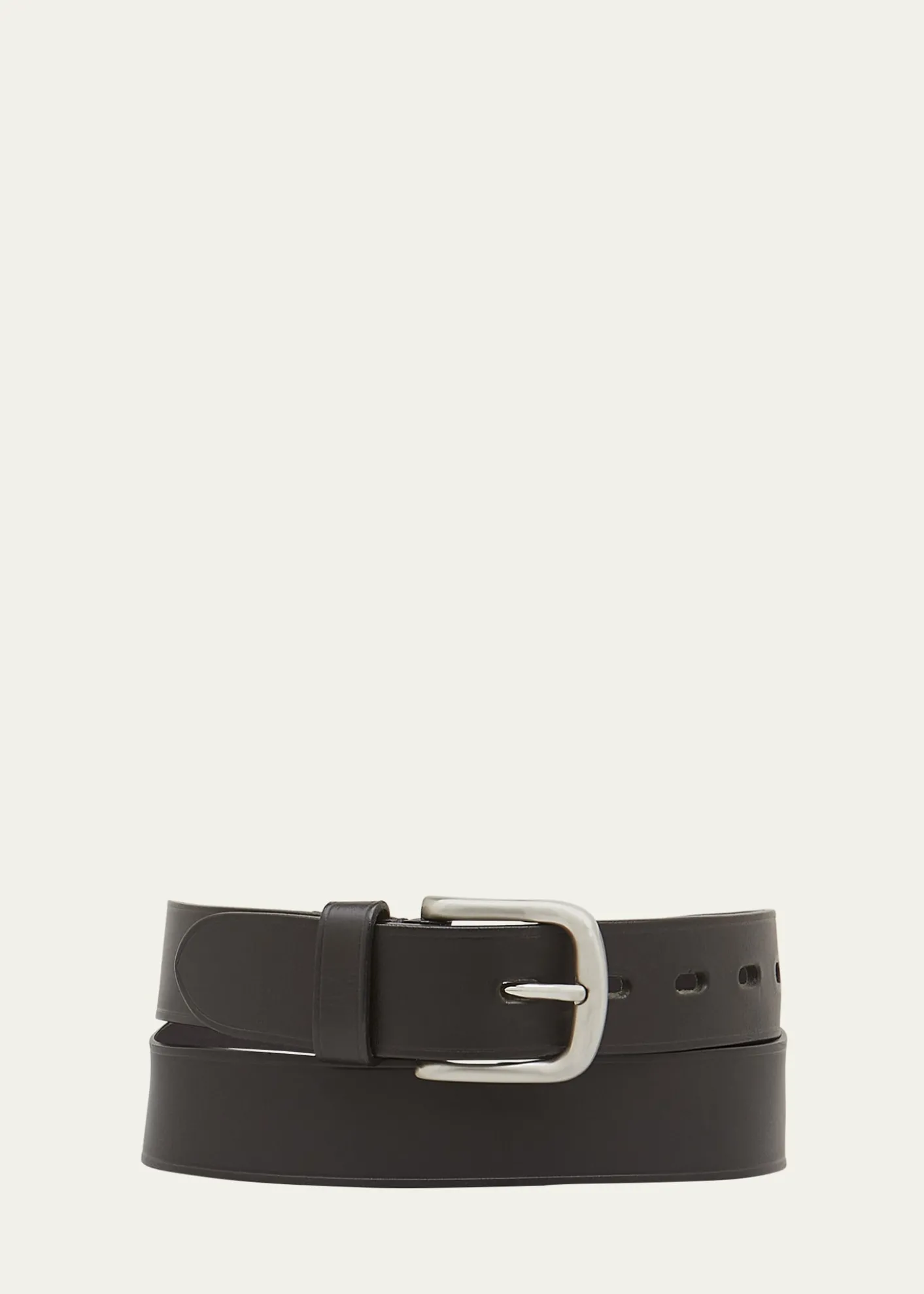 Il BisonteMen's Classic Cowhide Leather Belt