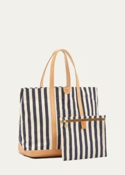 Il BisonteCaramella Large Canvas Shopper Tote Bag