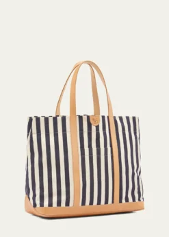 Il BisonteCaramella Large Canvas Shopper Tote Bag