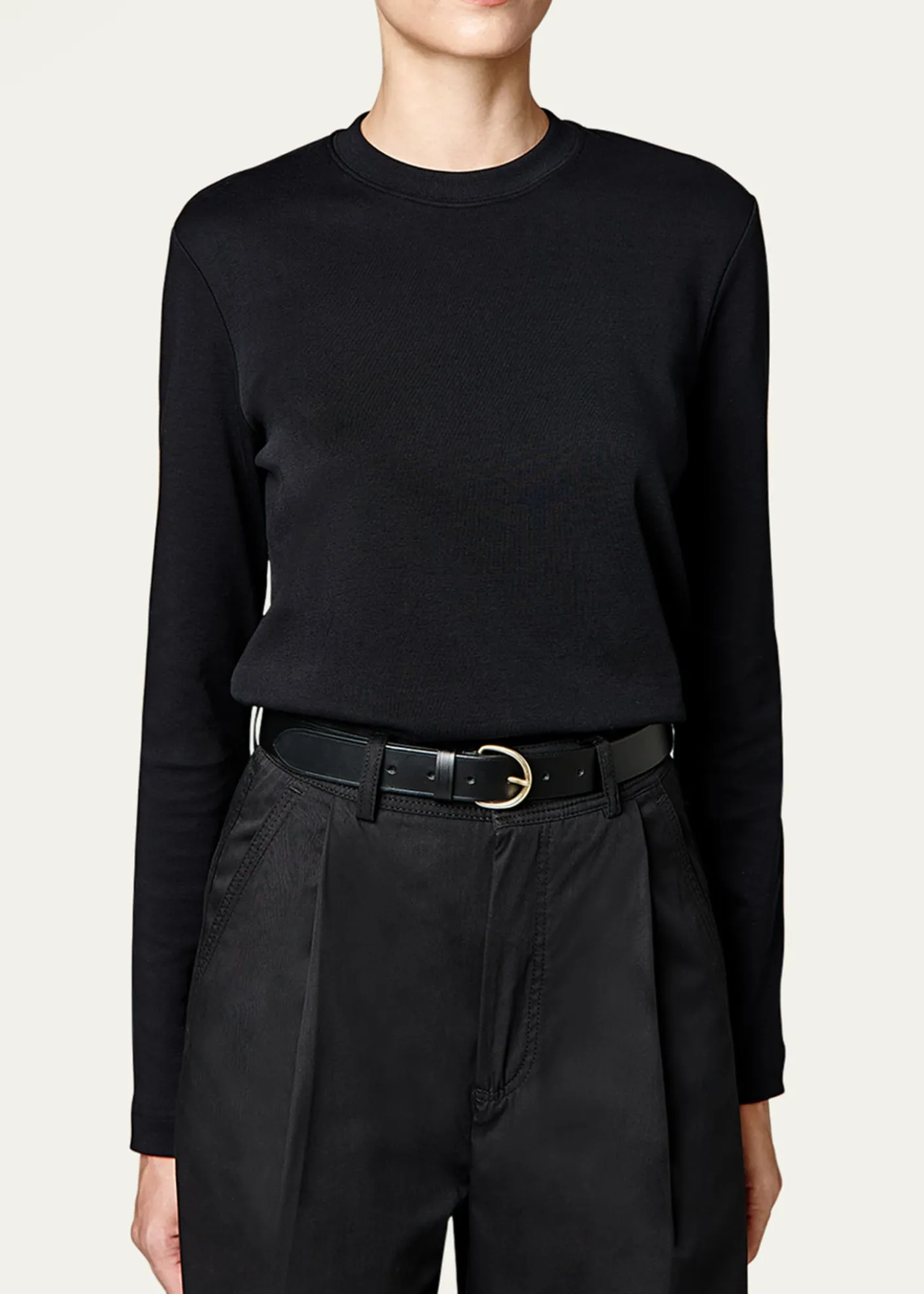 Il BisonteClassic Calf Leather Buckle Belt