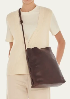 Il BisonteSnodo Knot Leather Shoulder Bag