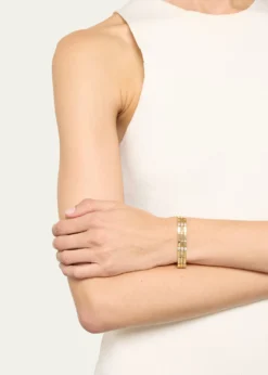 ILEANA MAKRI18K Yellow Gold Stepping Stone Multi Bracelet with White Diamonds