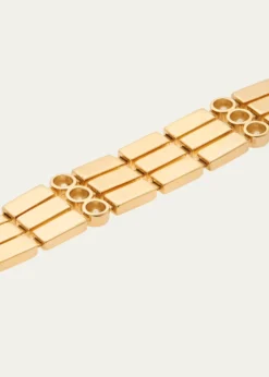 ILEANA MAKRI18K Yellow Gold Stepping Stone Multi Bracelet with White Diamonds