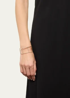 ILEANA MAKRI18K Yellow Gold Wire Cuff with Diamonds