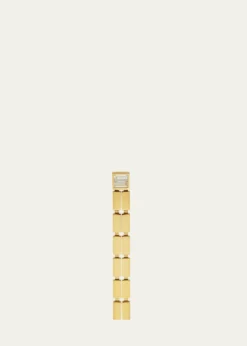 ILEANA MAKRI18K Yellow Gold Double Waterfall Earrings with Baguette Diamonds