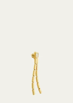 ILEANA MAKRI18K Yellow Gold Double Waterfall Earrings with Baguette Diamonds