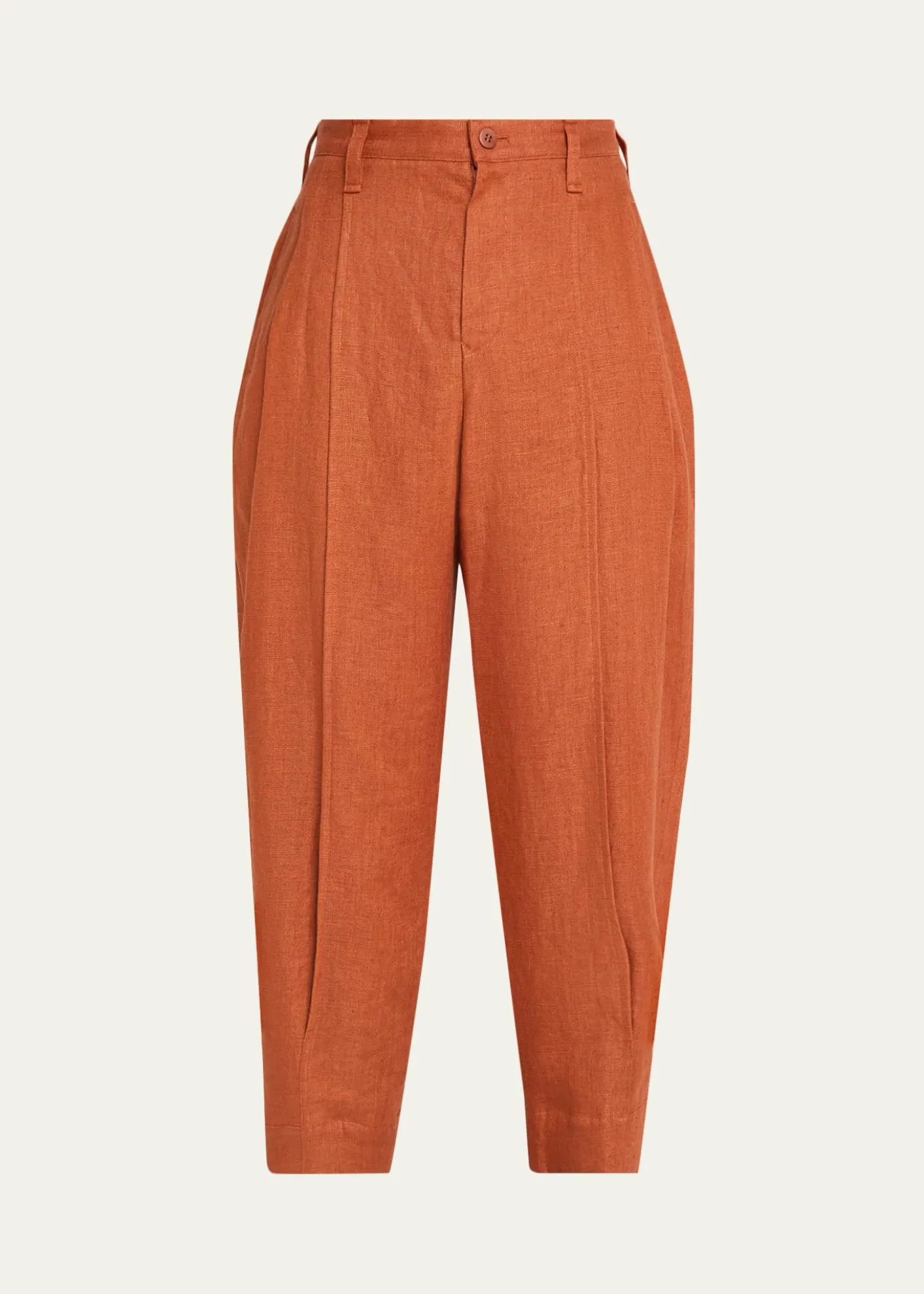 IM MENMen's Linen Pleated Tapered-Leg Trousers