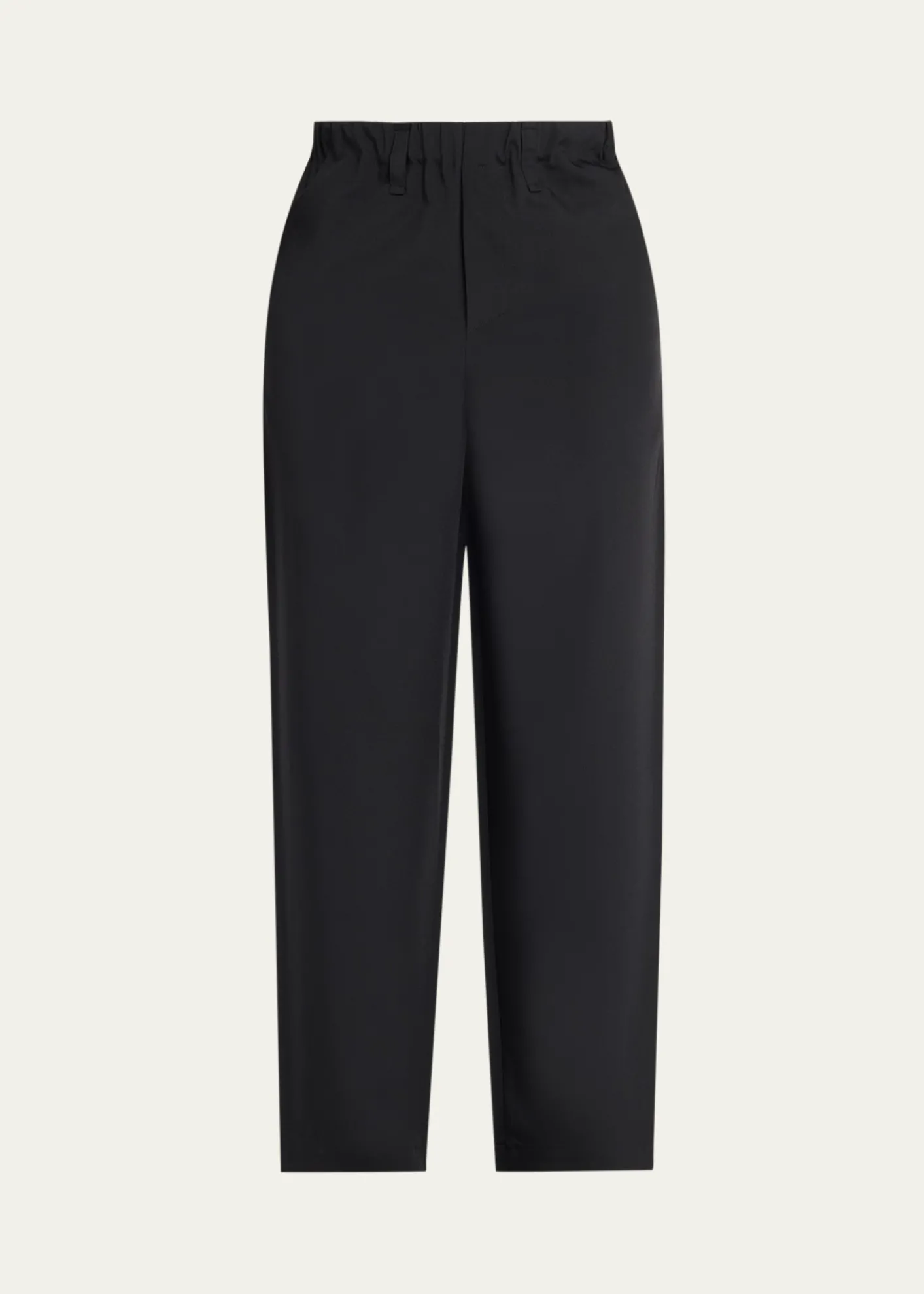 IM MENMen's Flat Front Elastic-Waistband Trousers