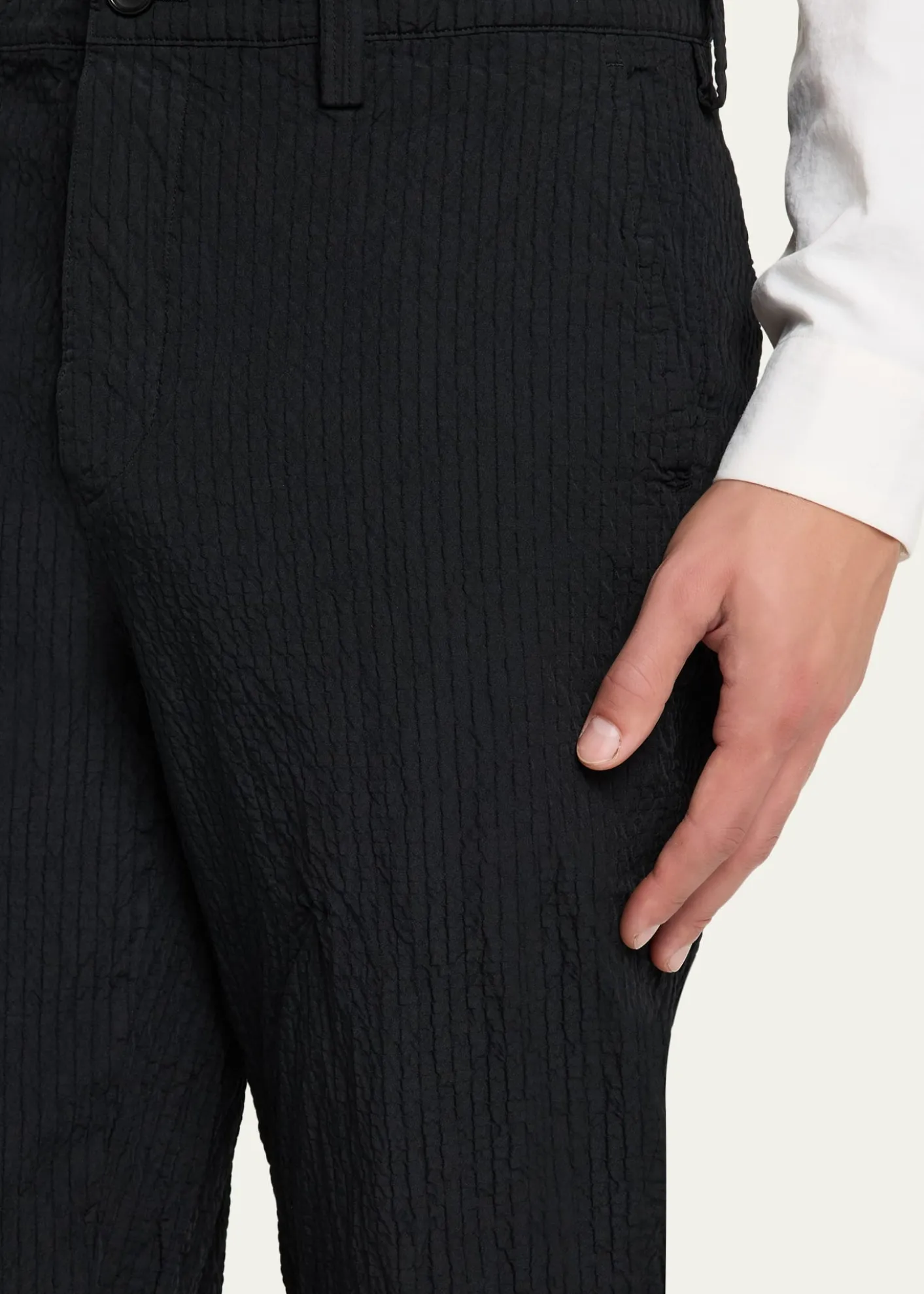 IM MENMen's Shrink Dye Flat-Front Pants