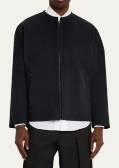 IM MENMen's Ultra Boa Faux Suede Full-Zip Blouson