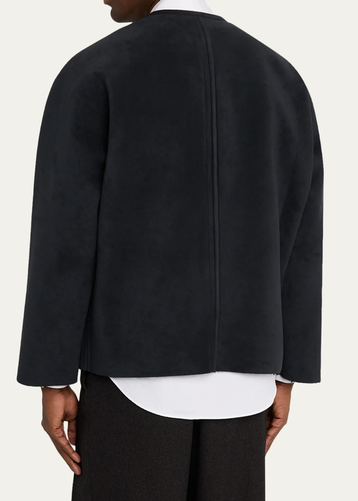 IM MENMen's Ultra Boa Faux Suede Full-Zip Blouson