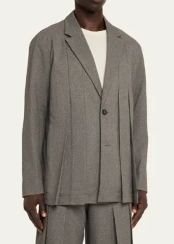 IM MENMen's Wool Like Tweed Jacket