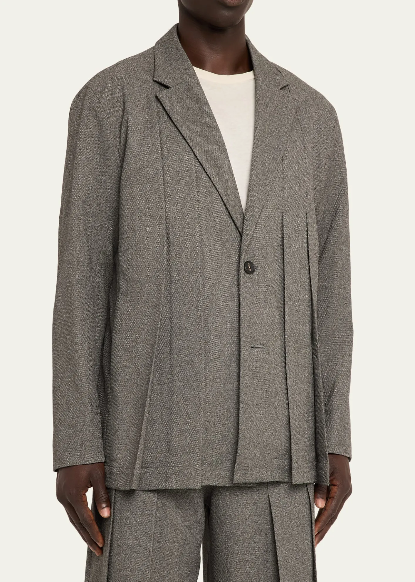 IM MENMen's Wool Like Tweed Jacket