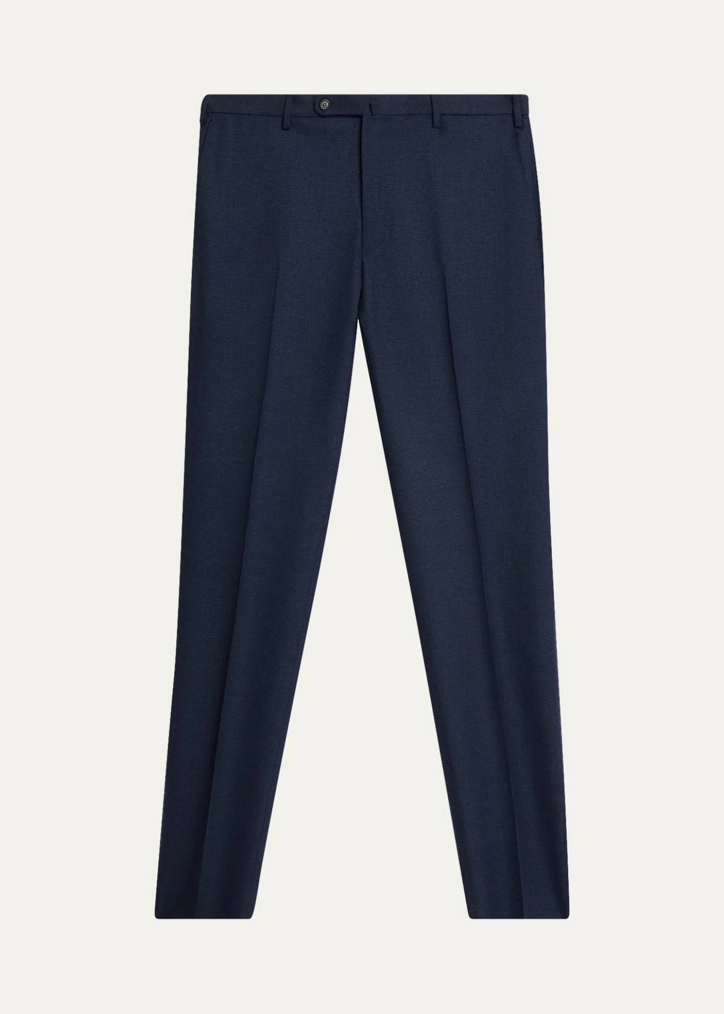 IncotexMen's Micro-Houndstooth Wool and Cashmere Trousers