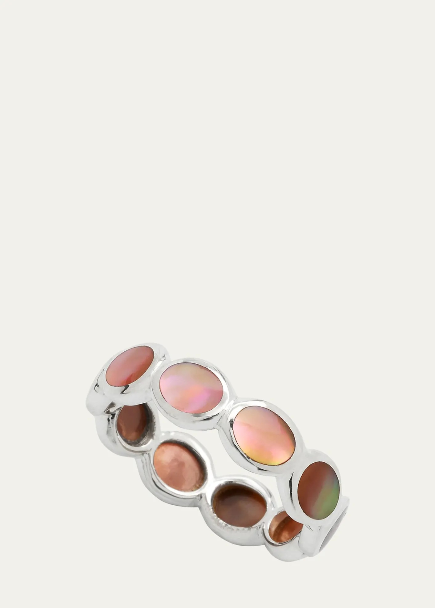 IppolitaAll-Around Tiny Ovals Ring in Sterling Silver