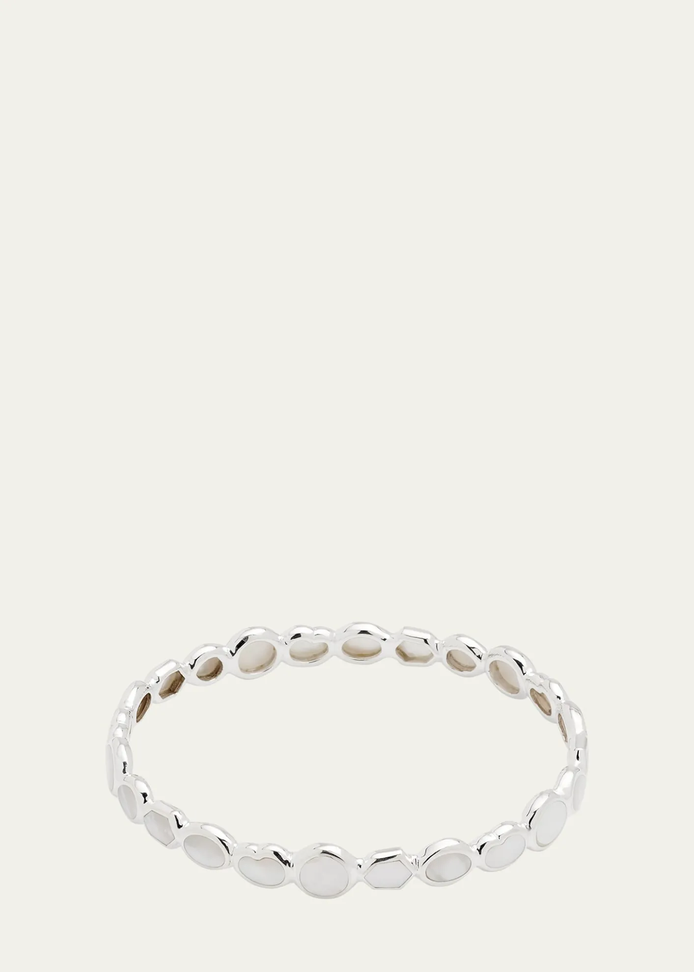 IppolitaAll-Over Stone Bangle in Sterling Silver