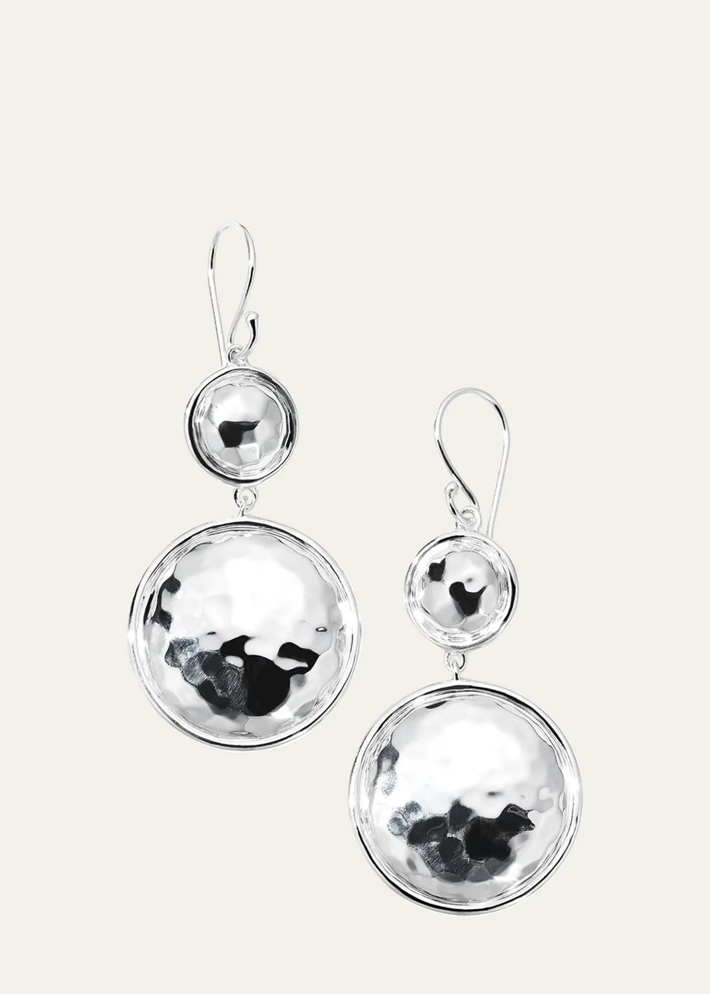 Ippolita925 Classico Medium Hammered Snowman Earrings
