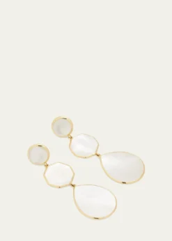 IppolitaCrazy 8's 3-Stone Drop Earrings in 18K Gold