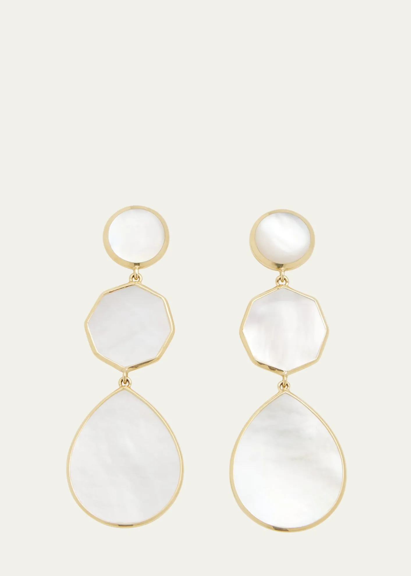 IppolitaCrazy 8's 3-Stone Drop Earrings in 18K Gold