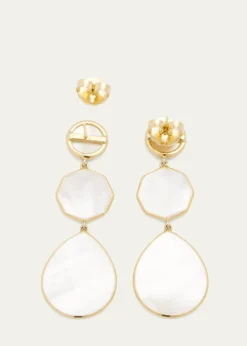 IppolitaCrazy 8's 3-Stone Drop Earrings in 18K Gold
