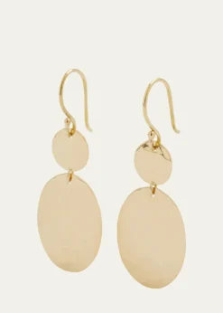 IppolitaCrinkle Hammered Crazy 8 Earrings in 18K Gold