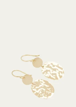 IppolitaCrinkle Hammered Crazy 8 Earrings in 18K Gold