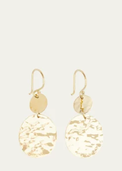 IppolitaCrinkle Hammered Crazy 8 Earrings in 18K Gold