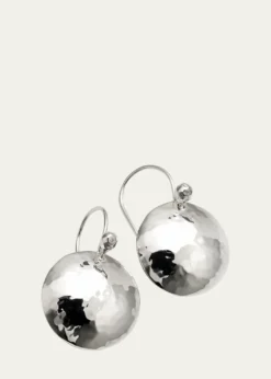 IppolitaDisc Earrings in Sterling SIlver with Diamonds