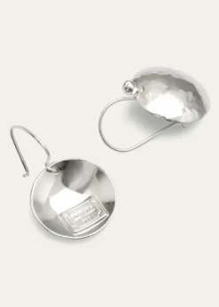 IppolitaDisc Earrings in Sterling SIlver with Diamonds