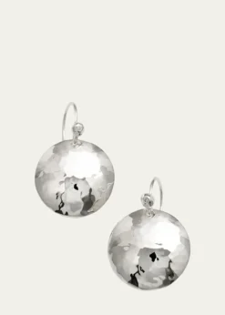 IppolitaDisc Earrings in Sterling SIlver with Diamonds