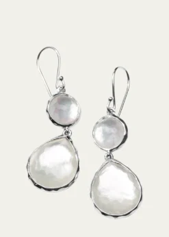 IppolitaDouble Drop Earrings in Sterling Silver