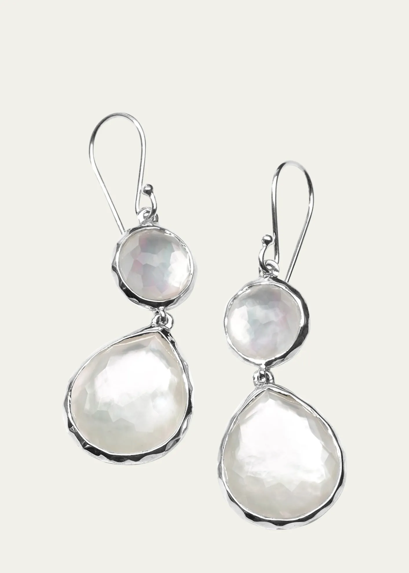 IppolitaDouble Drop Earrings in Sterling Silver