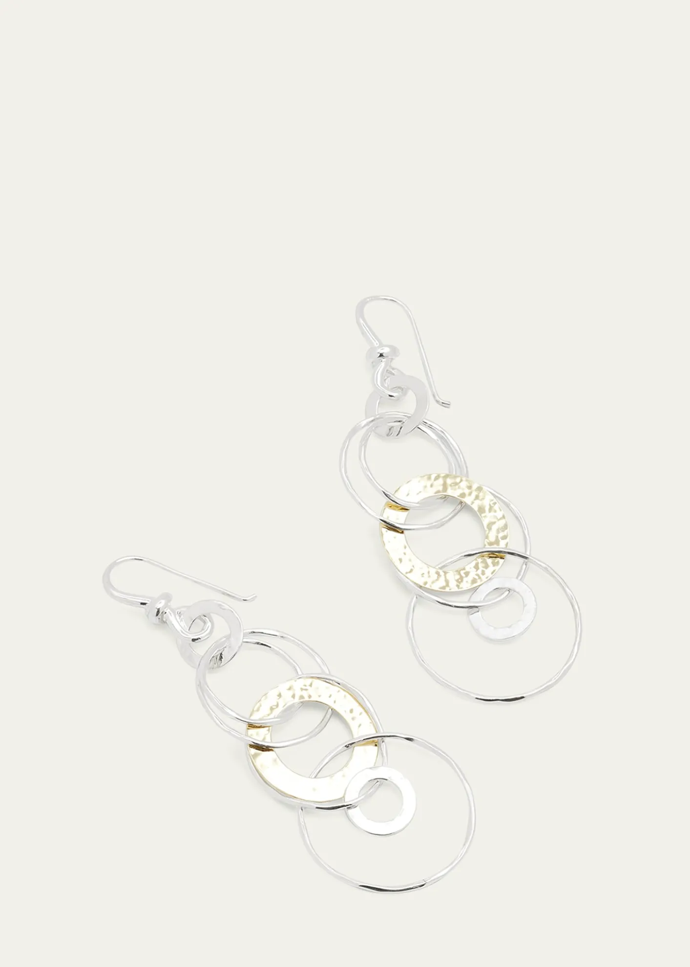 IppolitaHammered Jet Set Earrings in Chimera
