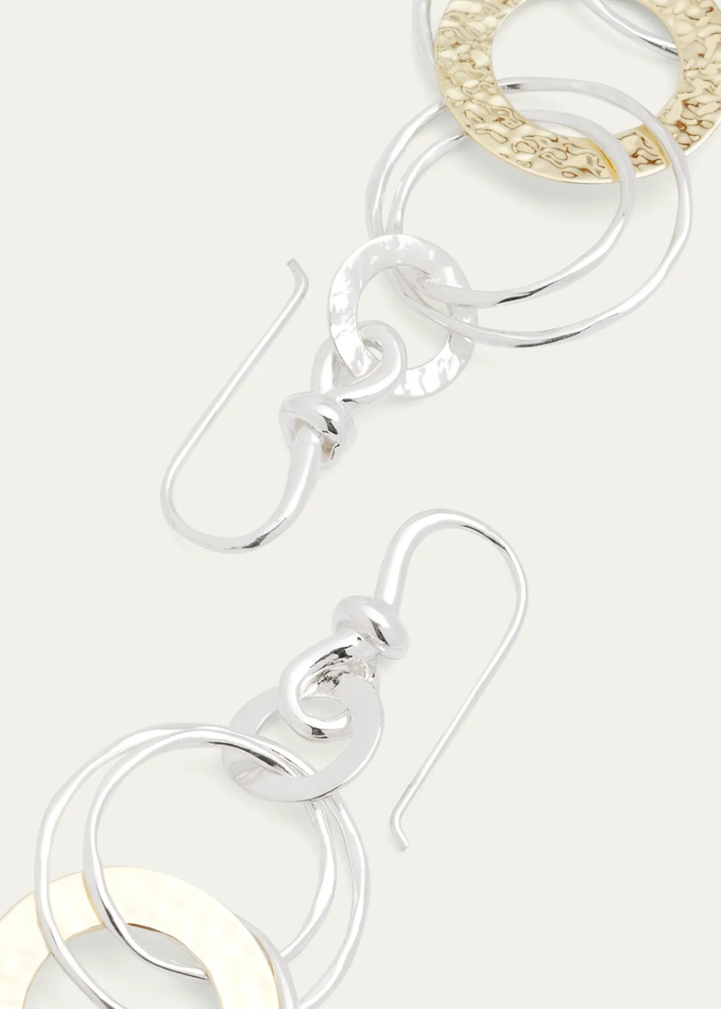 IppolitaHammered Jet Set Earrings in Chimera