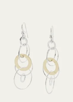 IppolitaHammered Jet Set Earrings in Chimera