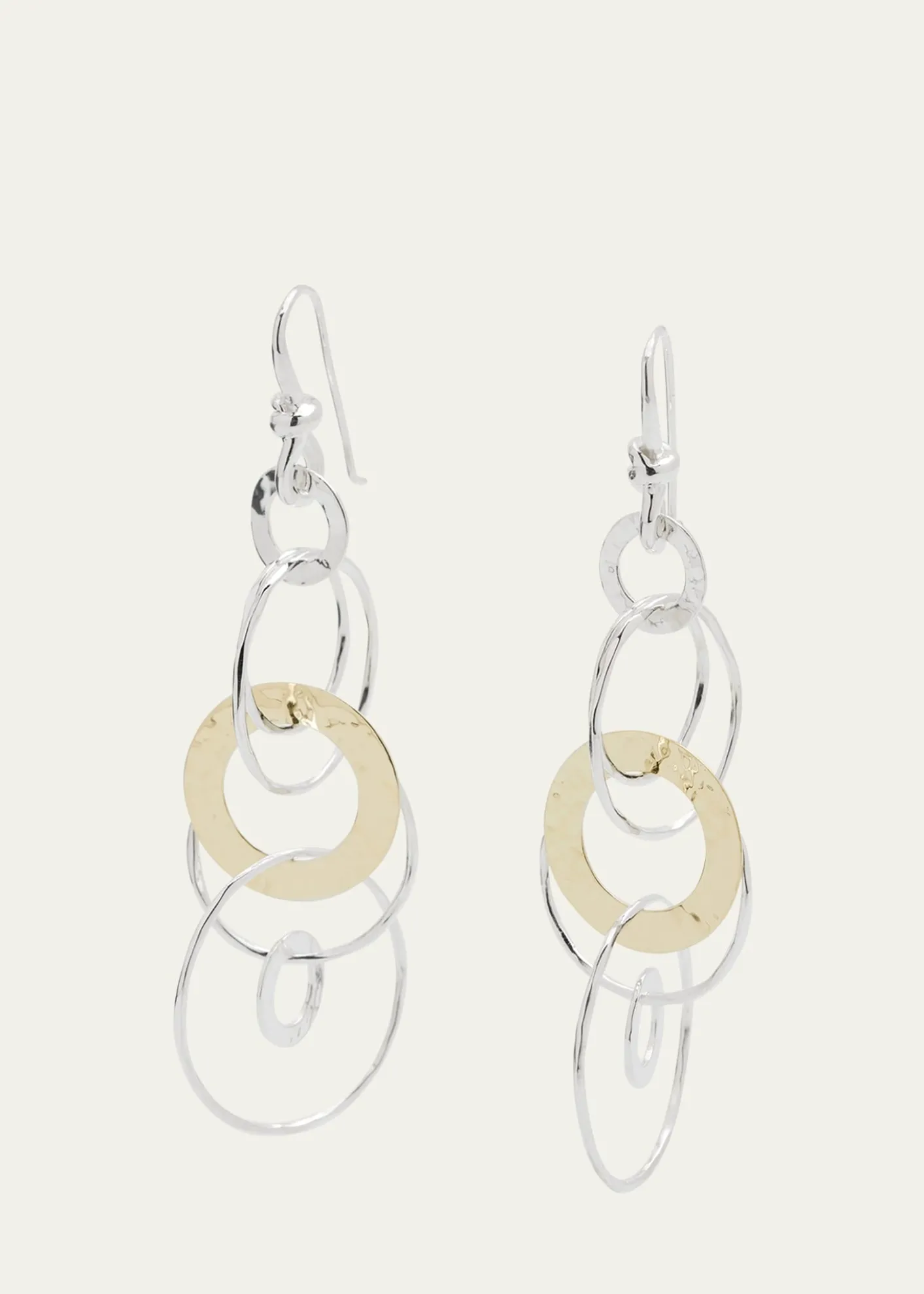 IppolitaHammered Jet Set Earrings in Chimera