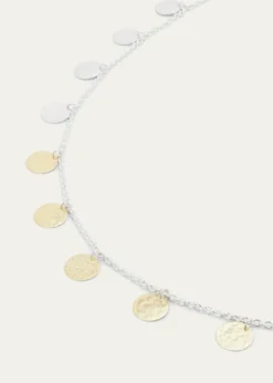 IppolitaHammered Paillette Disc Necklace in Chimera
