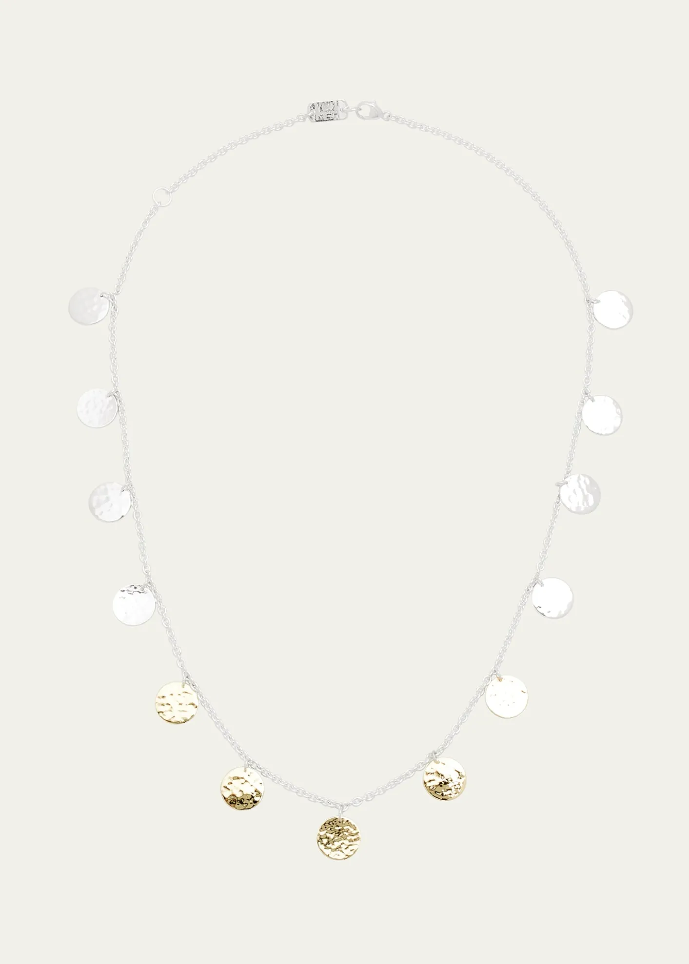 IppolitaHammered Paillette Disc Necklace in Chimera