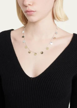 IppolitaHammered Paillette Disc Necklace in Chimera