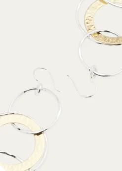 IppolitaJumbo Hammered Jet Set Earrings in Chimera
