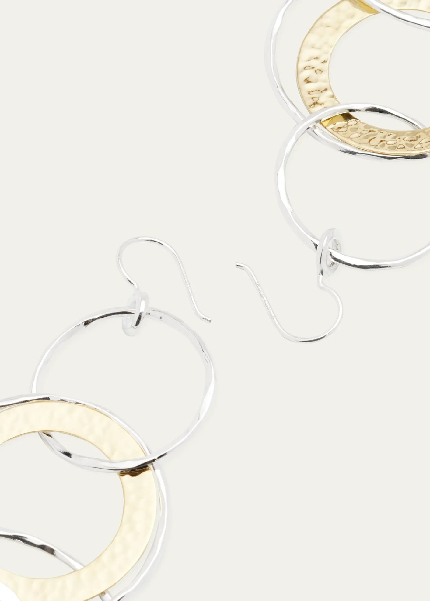 IppolitaJumbo Hammered Jet Set Earrings in Chimera