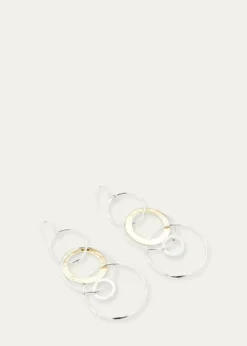 IppolitaJumbo Hammered Jet Set Earrings in Chimera