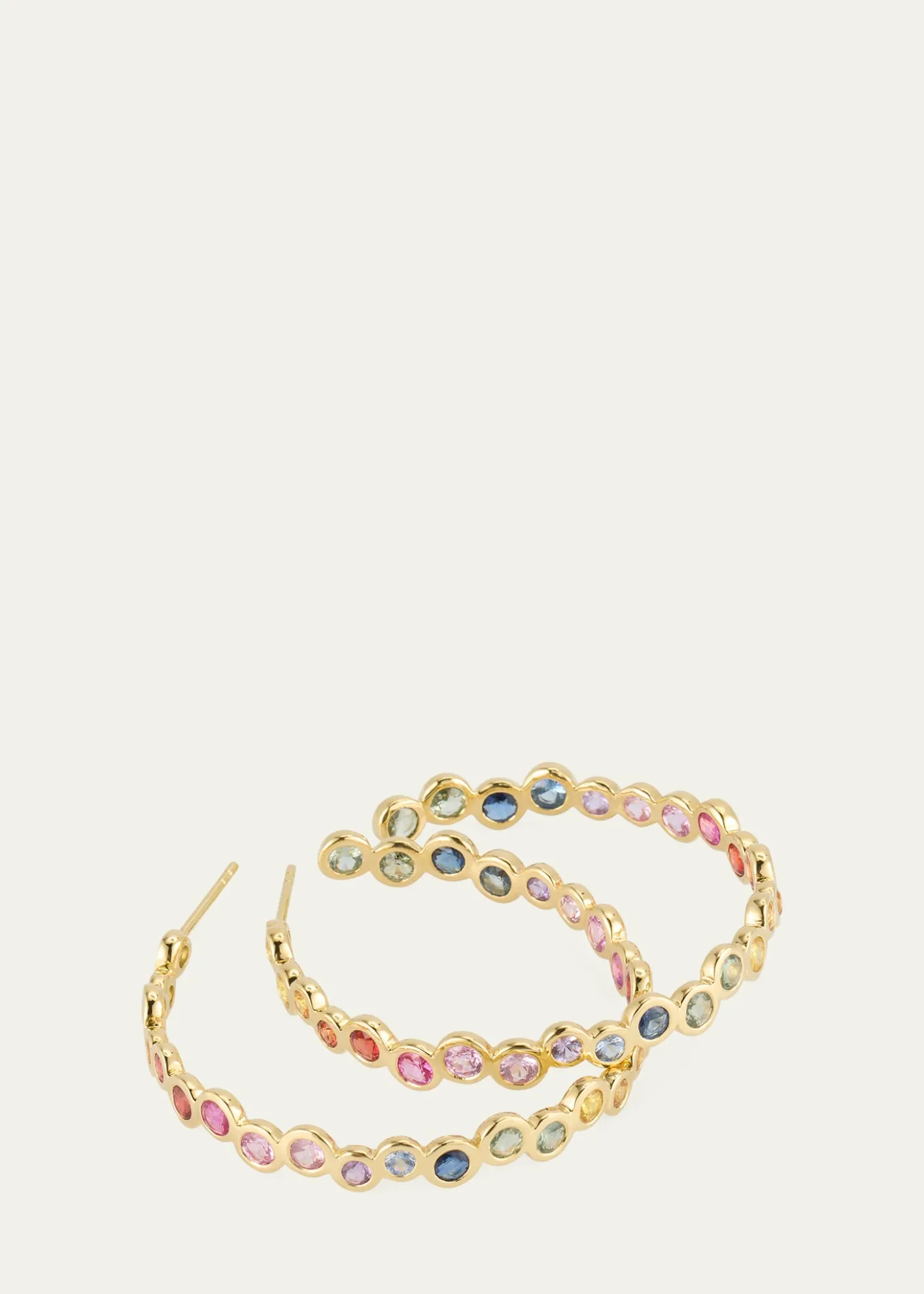 Ippolita18K Starlet Hoop Earrings in Sapphire Rainbow