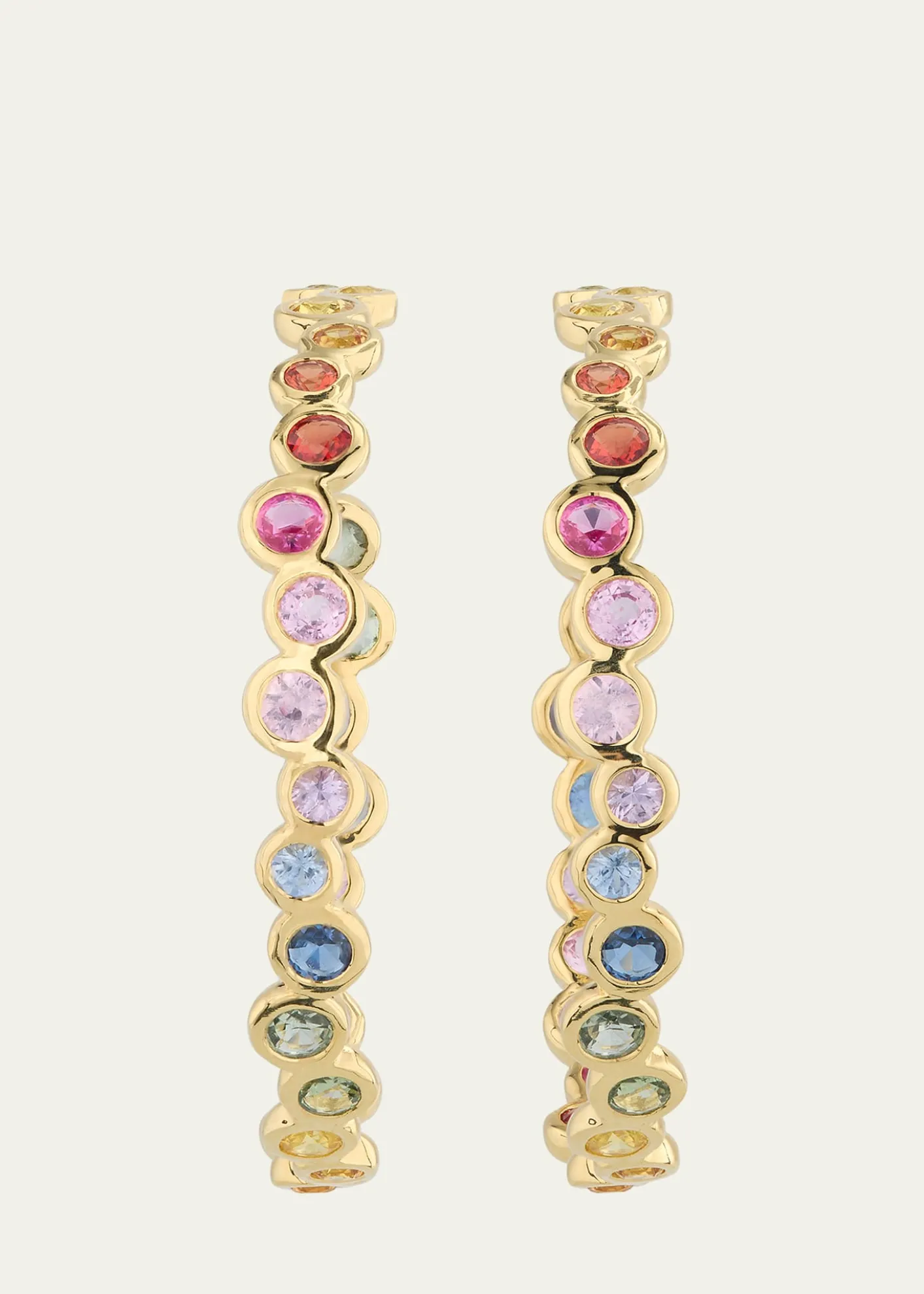 Ippolita18K Starlet Hoop Earrings in Sapphire Rainbow