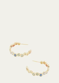 Ippolita18K Starlet Huggie Earrings with Rainbow Sapphires