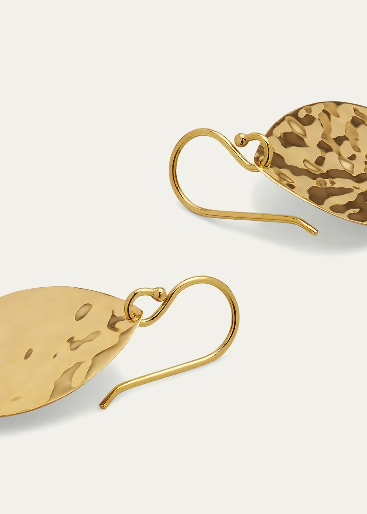 IppolitaLarge Crinkle Teardrop Earrings in 18K Gold
