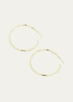IppolitaLarge Faceted Hoop Earrings in 18K Gold