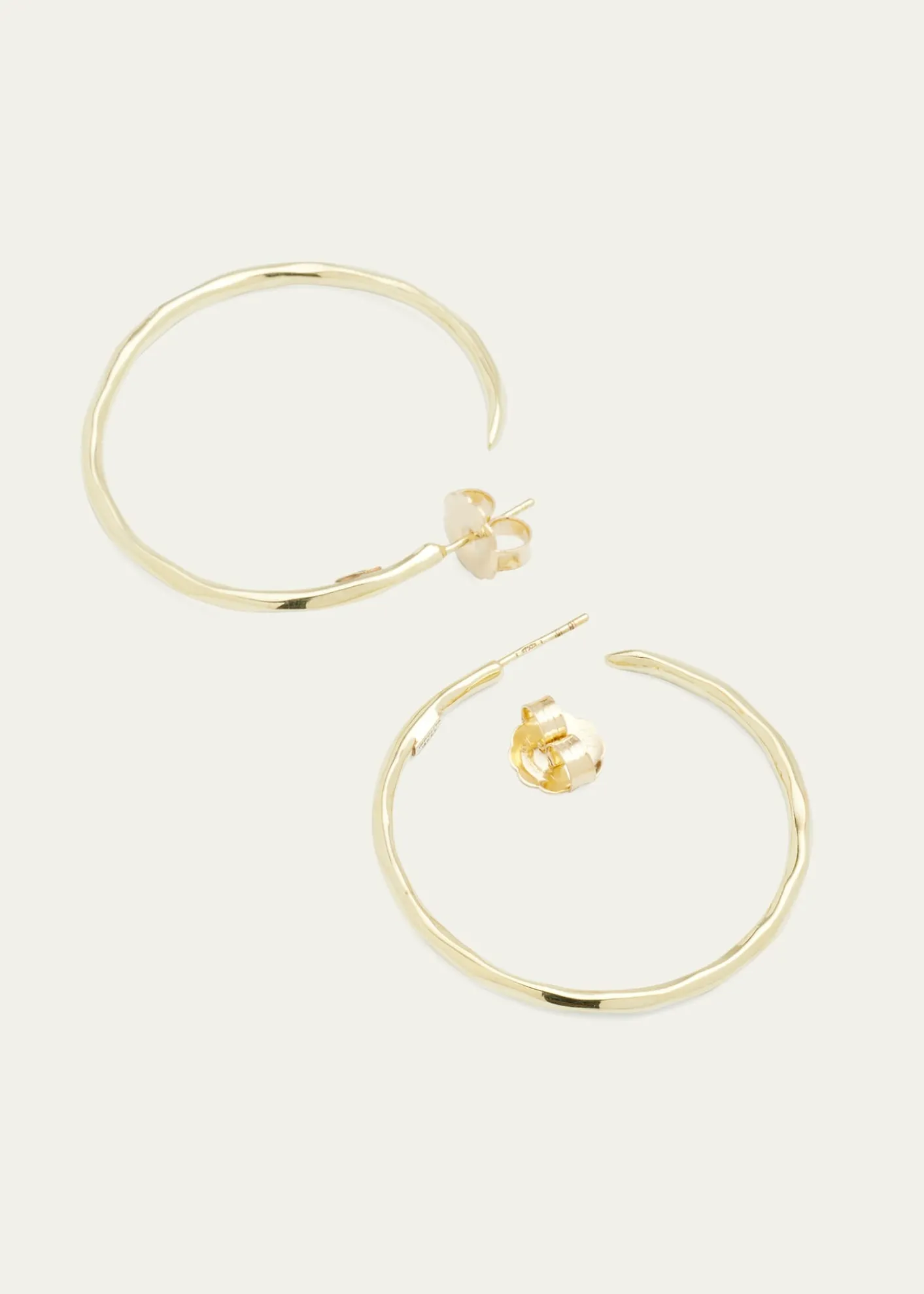 IppolitaLarge Faceted Hoop Earrings in 18K Gold